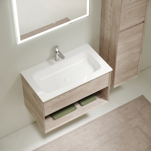 Тумба под раковину Sancos Marmi 1.0 MR1.0100EG 100х40 подвесная цвет коричневый - фото 5